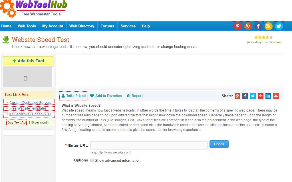 Online WebPagetest Website Performance and Optimization Test