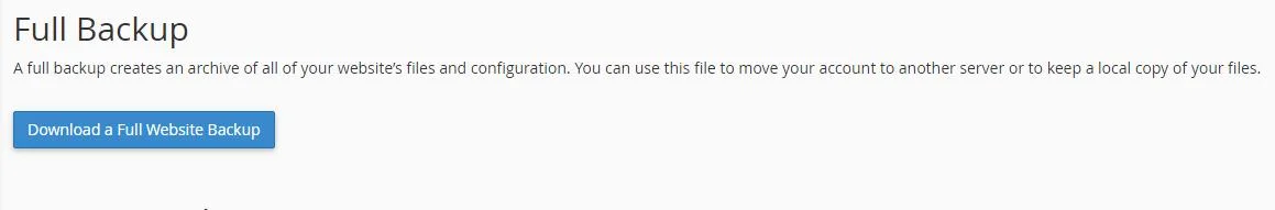 How to Backup WordPress website