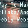 The Way To Make Hyperlinks/Anchor at Weebly Website?