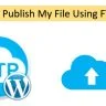 How to Publish My File Using FTP