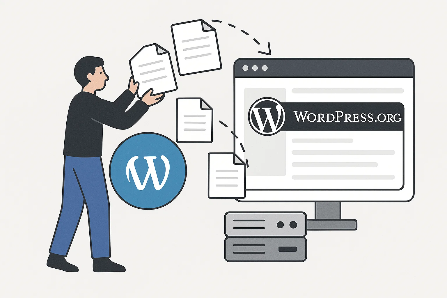 How To Change From WordPress.com To Org: East Guide for Beginners 1 blogger migrating WordPress.com site to WordPress.org