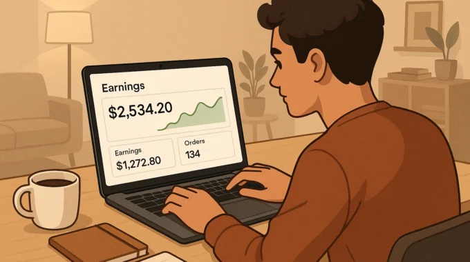 blogger using website to earn money without investment