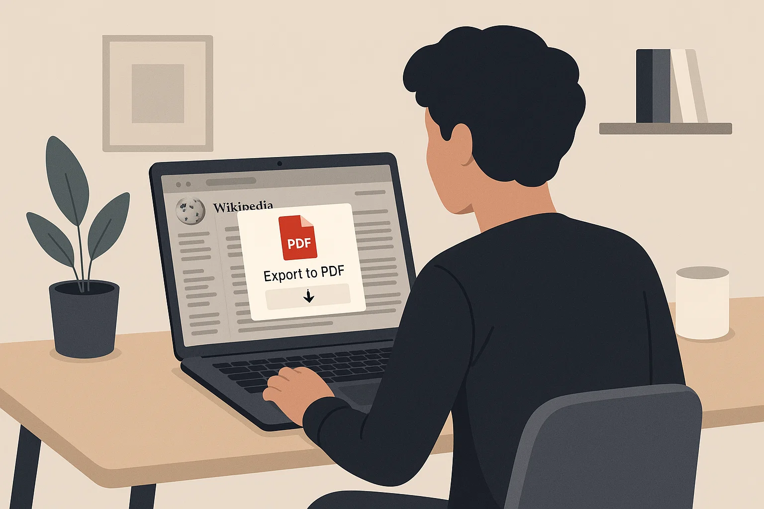 Download Wikipedia Page in PDF – Simple Ways for Every Device 1 Download Wikipedia page as PDF on laptop