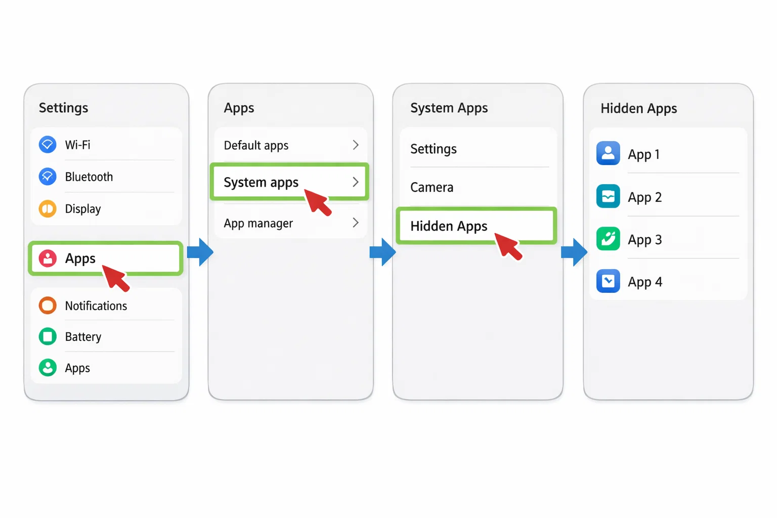 How to find hidden or system apps on Android phones