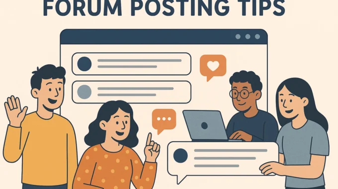 community forum posting tips and engagement guide