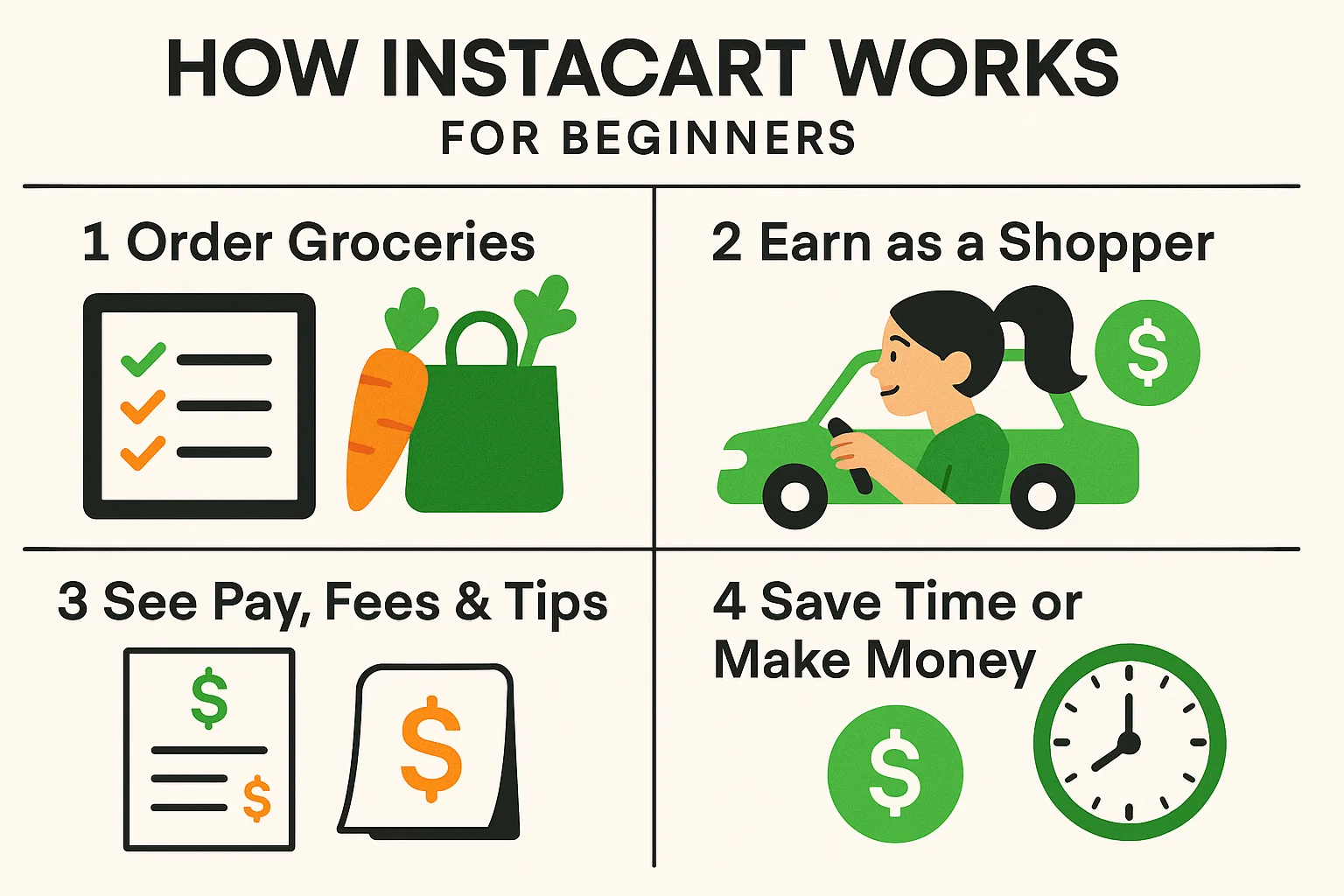 Instacart shopper delivering groceries to customer’s home