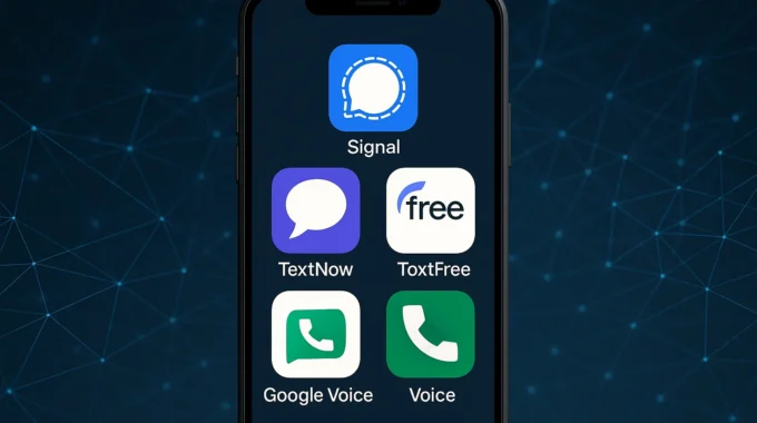 phone showing messaging apps powered by Onvoy Spectrum