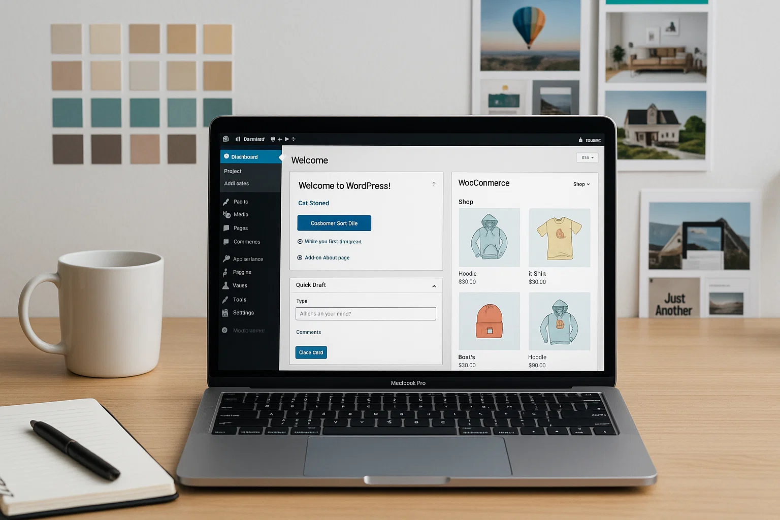 Best WooCommerce Themes for WordPress 2026 Guide 1 WordPress WooCommerce themes preview on laptop screen