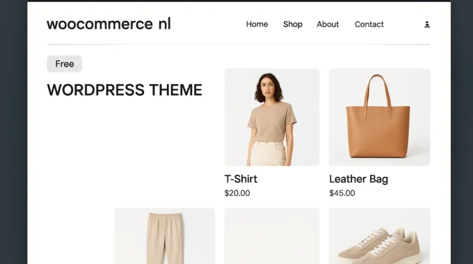 free WordPress eCommerce theme preview