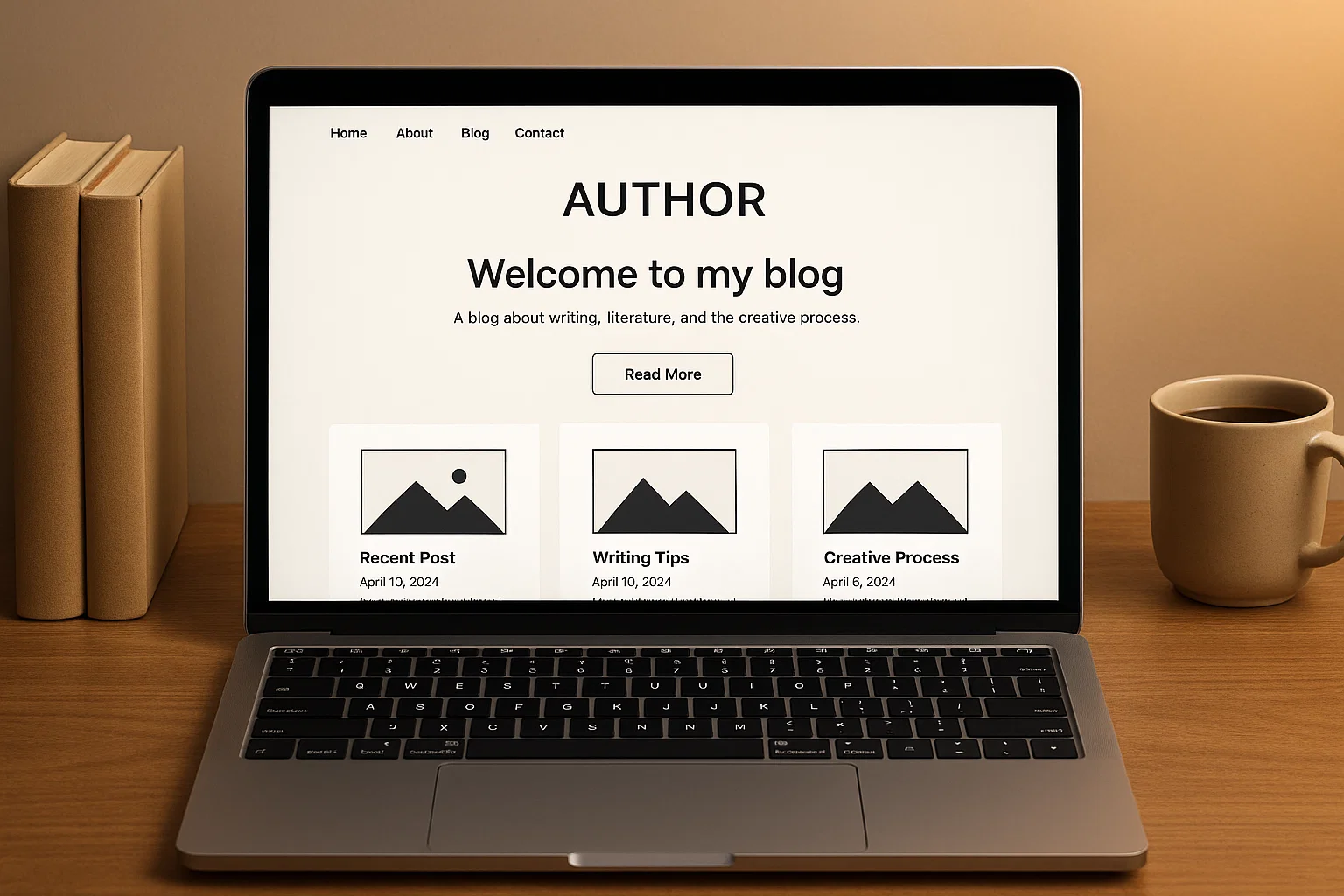 Modern WordPress themes for authors and writers