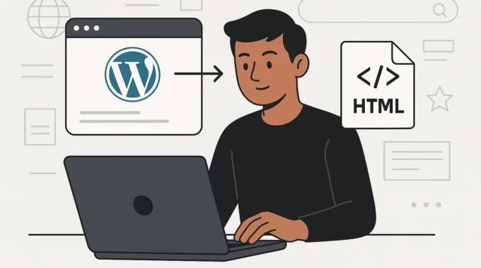 Simple guide for WordPress to HTML conversion process