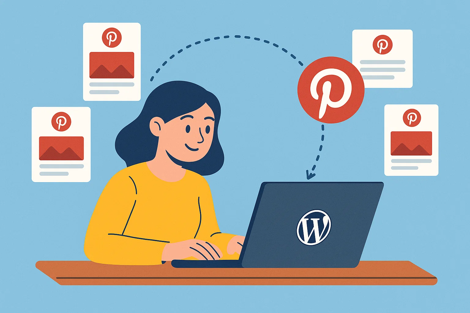 Best WordPress to Pinterest Plugin to Grow Blog Traffic 1 Blogger using a WordPress to Pinterest plugin to share posts automatically