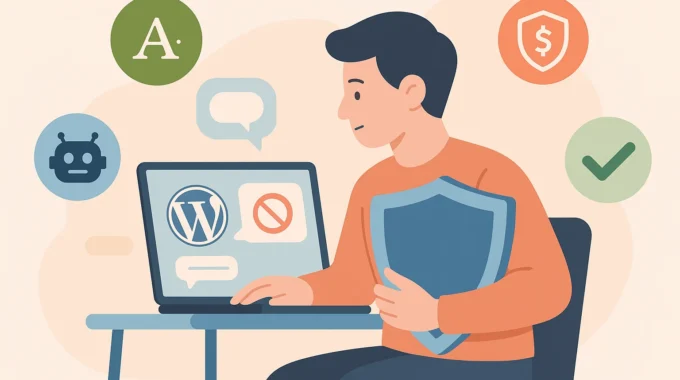 WordPress blogger using free Akismet plugin alternatives to stop spam comments