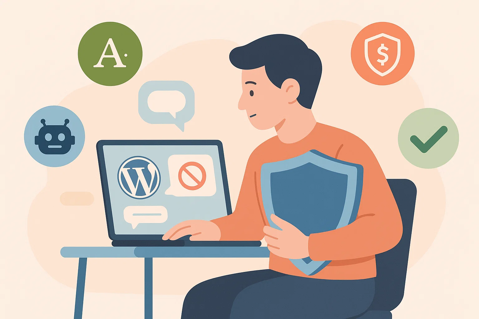 Akismet Plugin Free Alternatives You’ll Actually Love for WordPress 1 WordPress blogger using free Akismet plugin alternatives to stop spam comments