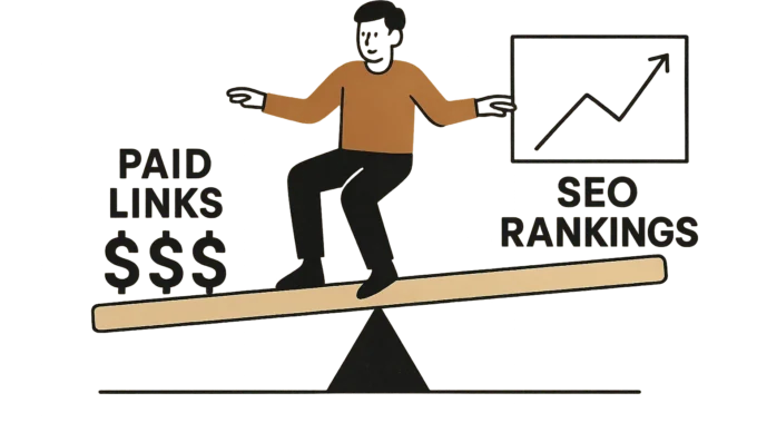 Blogger balancing paid links and SEO rankings