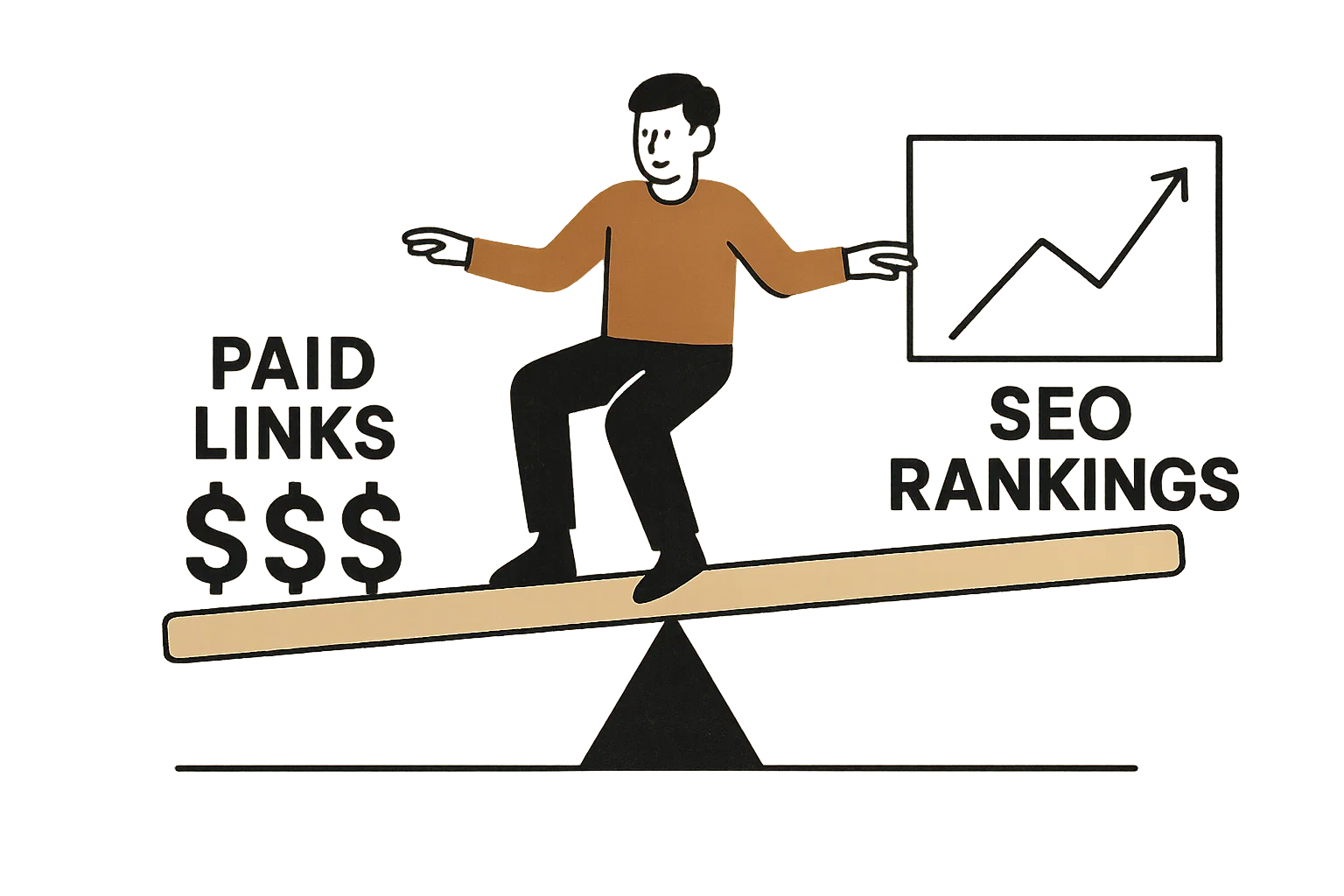 Blogger balancing paid links and SEO rankings