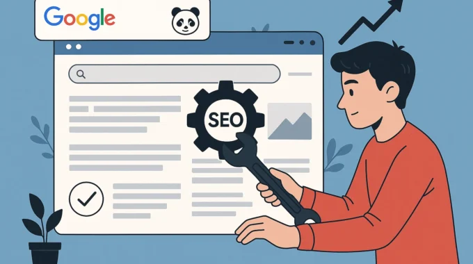 blogger fixing site after Google Panda SEO update