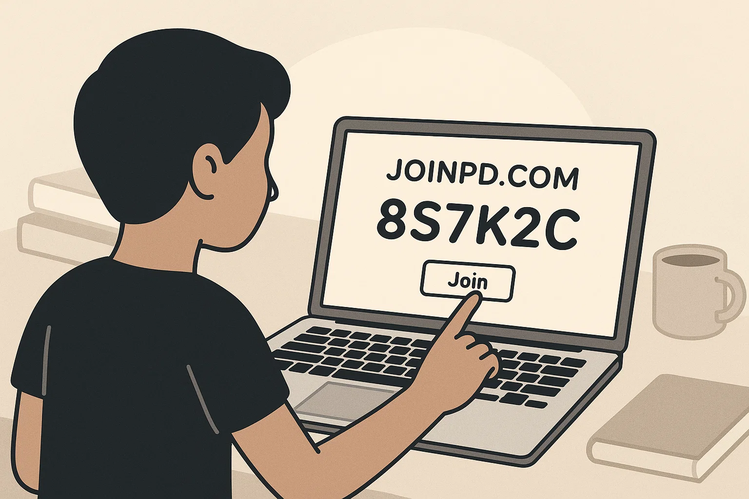 Join a Pear Deck Session via Joinpd.com Code – Simple Guide for Students 1 student entering Joinpd.com code to join Pear Deck session