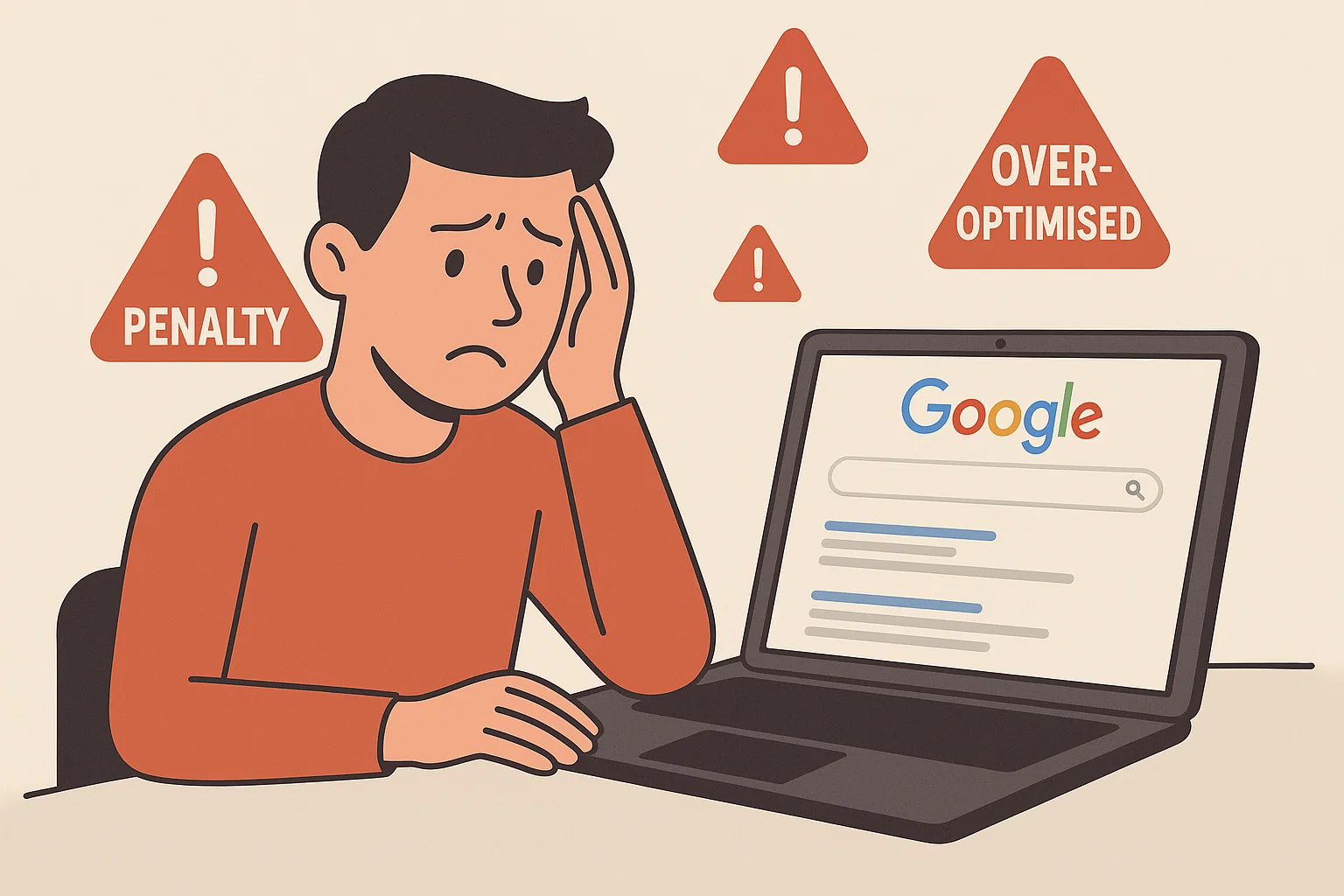 Too Much SEO? Matt Cutts Explains Google Penalties Clearly 1 blogger worried about Google penalty from too much SEO