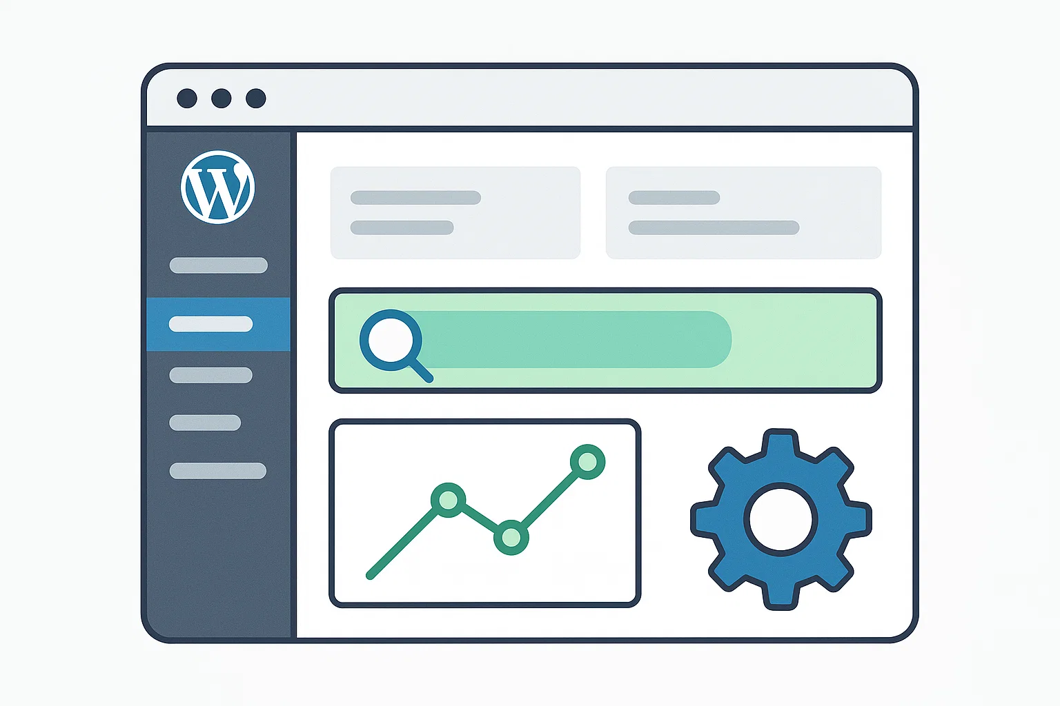 WordPress SEO Plugins for Best Website On-Page Optimization (Free & Pro Picks) 1 WordPress SEO plugins dashboard illustration