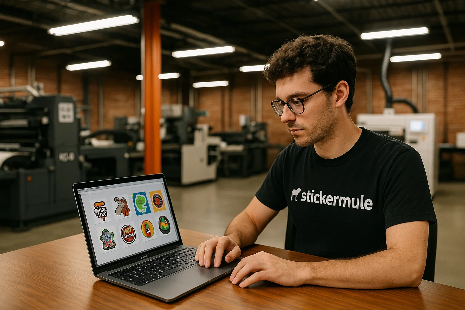 Sticker Mule Review: How This Social Media App Helps You Stand Out 2 Sticker Mule printer producing waterproof vinyl stickers