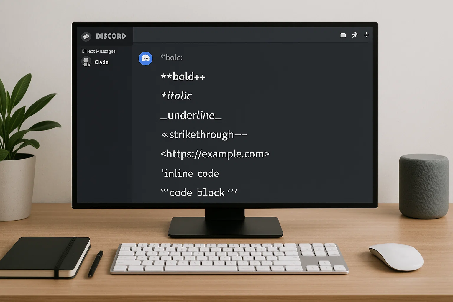 Discord Markdown Ultimate Guide for Clean, Powerful Formatting 1 clean computer setup showing discord markdown formatting screen