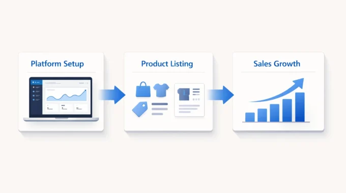 Digital entrepreneur reviewing Zavalio com e-commerce dashboard and growth analytics