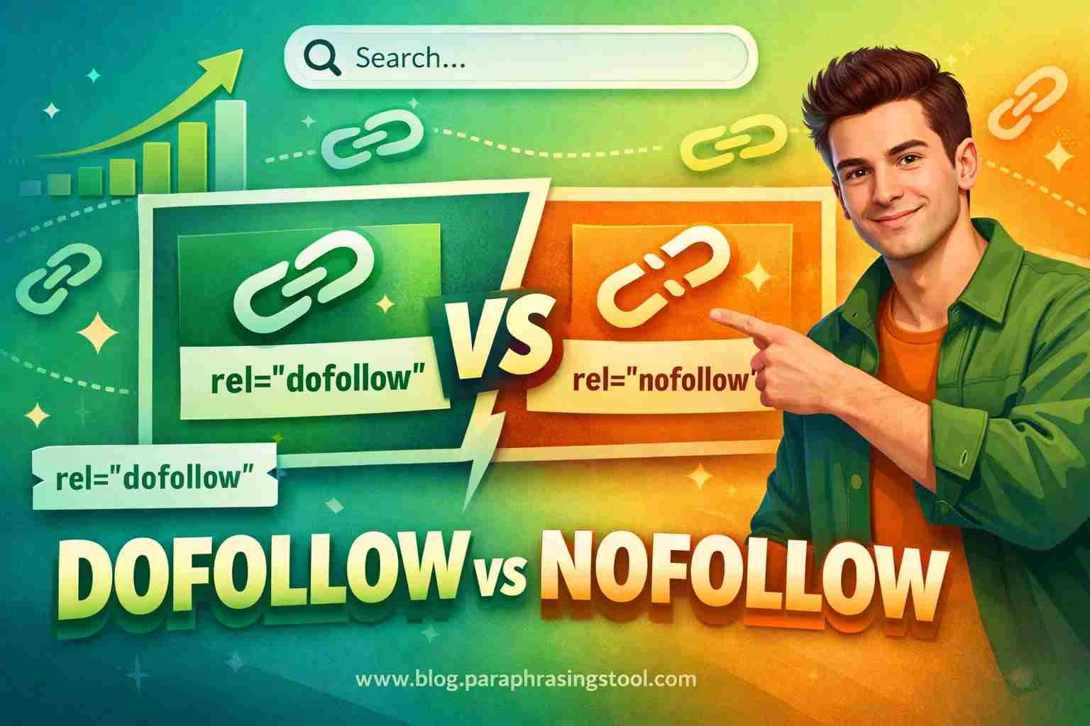 Dofollow vs nofollow links comparison for SEO